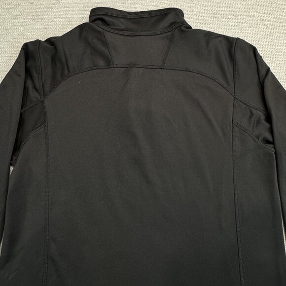 The North Face Mens Black 1/4 Zip Pullover Fleece Lined Jacket Medium Sweatshirt - Picture 4 of 12